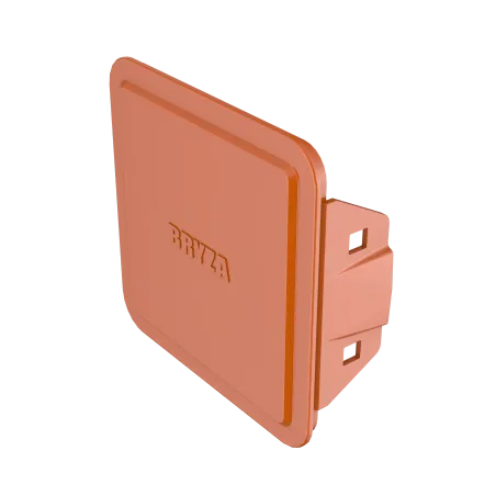 BRYZA PVC zaklapávací plastový kryt čistícího kusu 110 mm cihlově červená (RAL 8004)